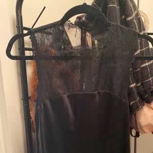 BCBGMAXAZRIA lace maxi dress